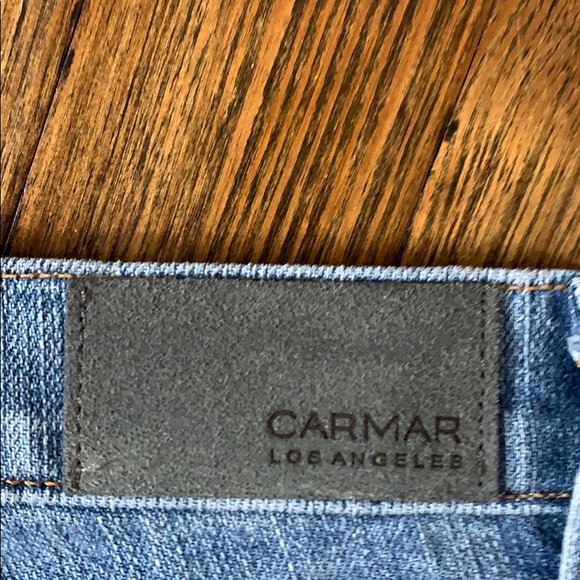 CARMAR distressed star patches denim jeans - Picture 3 of 5